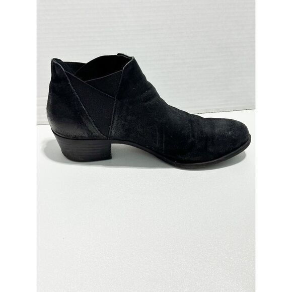 Lucky Brand Baqira Women's Suede Leather Pull-On Ankle Booties Black Size 10 - Picture 8 of 14